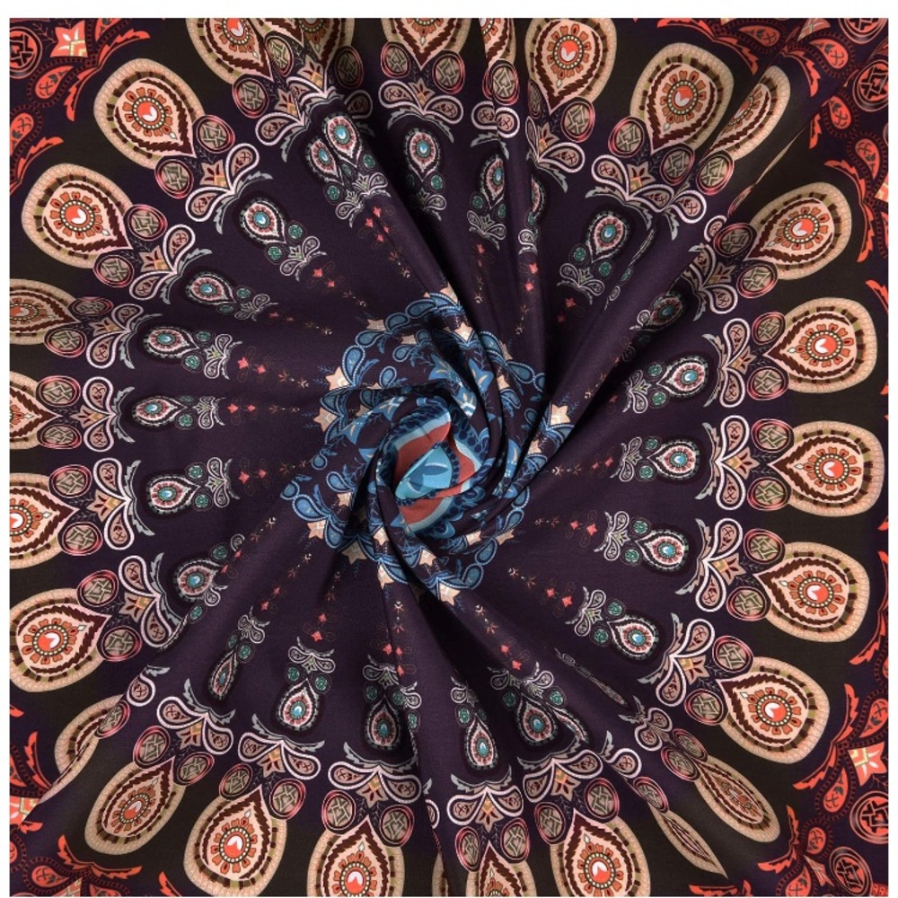 Colorful Retro Hippie Floral Bohemian Mandala Tapestry/Blanket/Art Decoration - Picture 5 of 9